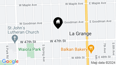 Map of 430 S Catherine Avenue, La Grange IL, 60525