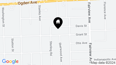 Map of 538 Grant Street, Downers Grove IL, 60515