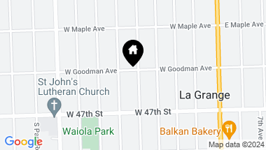 Map of 400 S Kensington Avenue, La Grange IL, 60525