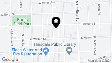 Map of 219 N Lincoln Street, Hinsdale IL, 60521