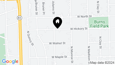 Map of 638 W Hickory Street, Hinsdale IL, 60521