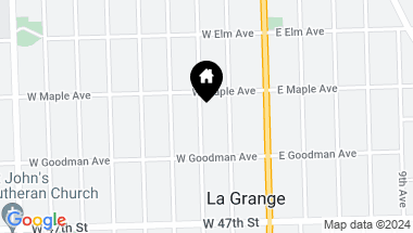 Map of 317 S Ashland Avenue, La Grange IL, 60525