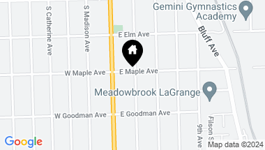 Map of 308 6th Avenue, La Grange IL, 60525