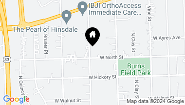 Map of 411 N Monroe Street, Hinsdale IL, 60521