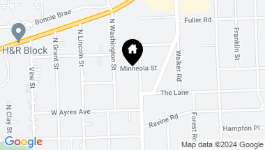 Map of 524 N Garfield Avenue, Hinsdale IL, 60521