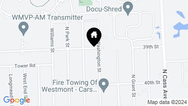 Map of 3902 N Washington Street, Westmont IL, 60559