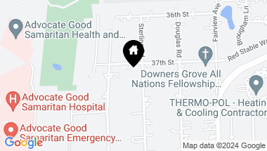 Map of 3718 Sterling Road, Downers Grove IL, 60515