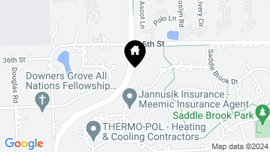 Map of 324 Hambletonian Drive, Oak Brook IL, 60523