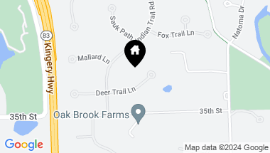 Map of 704 DEER TRAIL Lane, Oak Brook IL, 60523