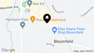 Map of 1 Bestor Lane, Bloomfield CT, 06002