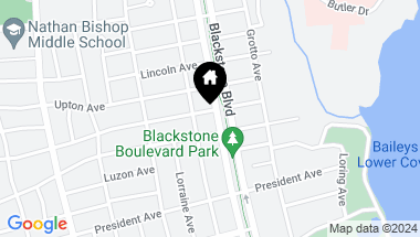 Map of 170 Blackstone Boulevard, Providence RI, 02906