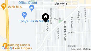 Map of 2319 Clinton Avenue, Berwyn IL, 60402