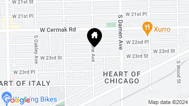 Map of 2058 W 23rd Street, Chicago IL, 60608