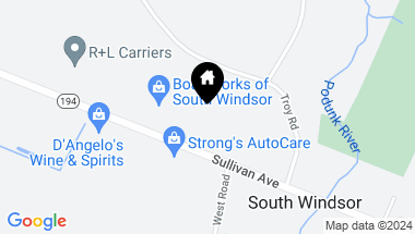 Map of 668 Sullivan Avenue, South Windsor CT, 06074