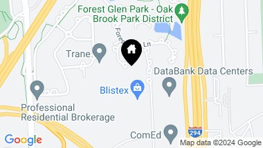 Map of 909 Burr Oak Court, Oak Brook IL, 60523