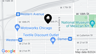 Map of 2148 W 19th Street, Chicago IL, 60608