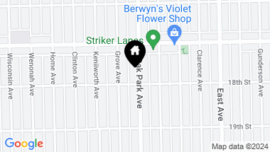 Map of 1636 Oak Park Avenue, Berwyn IL, 60402