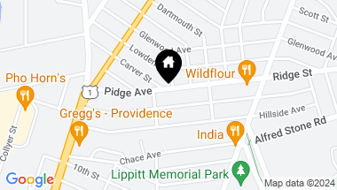 Map of 98 Pidge Avenue, Pawtucket RI, 02860