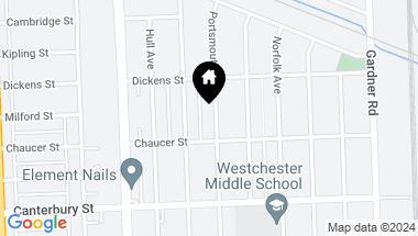 Map of 1436 Portsmouth Avenue, Westchester IL, 60154