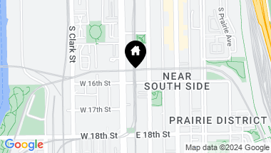 Map of 1529 S STATE Street Unit: 13G, Chicago IL, 60605