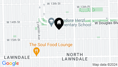 Map of 1433 S Lawndale Avenue, Chicago IL, 60623