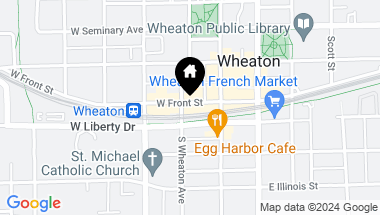 Map of 222-230 W Front Street, Wheaton IL, 60187