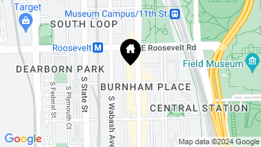 Map of 1250 S Michigan Avenue Unit: 1404, Chicago IL, 60605
