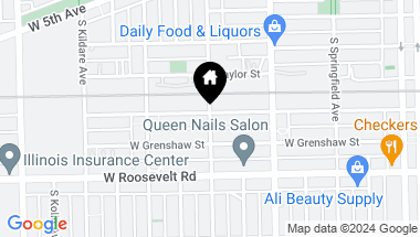 Map of 4100 W Fillmore Street, Chicago IL, 60624