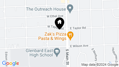 Map of 22 W Graham Avenue, Lombard IL, 60148