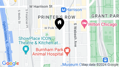 Map of 801 S Plymouth Court Unit: 801, Chicago IL, 60605