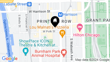 Map of 747 S Dearborn Street, Chicago IL, 60605