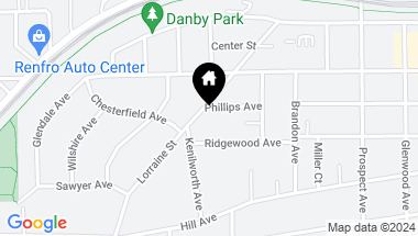 Map of 327 Phillips Avenue, Glen Ellyn IL, 60137
