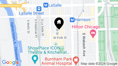 Map of 720 S DEARBORN Street Unit: 603, Chicago IL, 60605