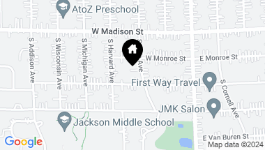 Map of 124 W Adams Street, Villa Park IL, 60181