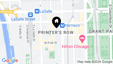 Map of 633 S Plymouth Court Unit: 309, Chicago IL, 60605