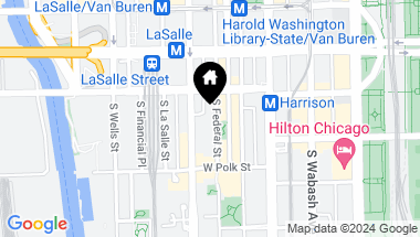 Map of 640 S Federal Street Unit: 401, Chicago IL, 60605