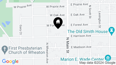Map of 209 W Harrison Avenue, Wheaton IL, 60187