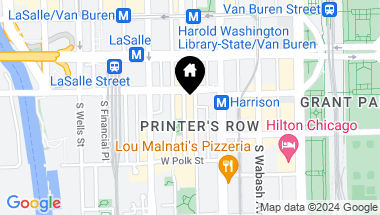 Map of 611-619 S Dearborn Street, Chicago IL, 60605