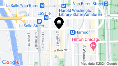 Map of 600 S Dearborn Street Unit: 1607, Chicago IL, 60605