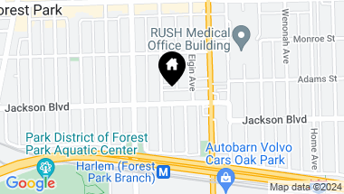 Map of 7237 Jackson Boulevard Unit: 2, FOREST PARK IL, 60130