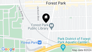 Map of 7634 Wilcox Street, Forest Park IL, 60130