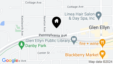 Map of 386 PENNSYLVANIA Avenue, Glen Ellyn IL, 60137