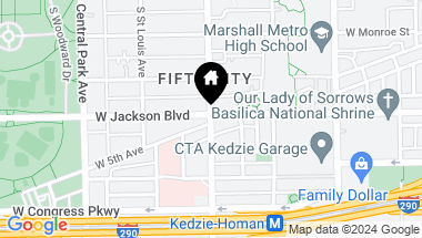 Map of 317 S Homan Avenue, Chicago IL, 60624
