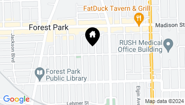 Map of 447 Hannah Avenue, Forest Park IL, 60130