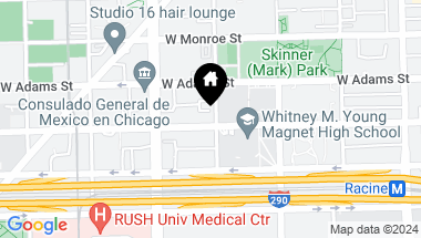 Map of 1502 W Jackson Boulevard, Chicago IL, 60607