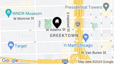 Map of 843 W Adams Street Unit: 408, Chicago IL, 60607