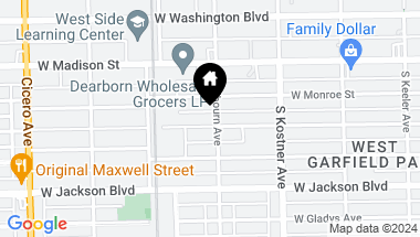 Map of 4504 W WILCOX Street, Chicago IL, 60624