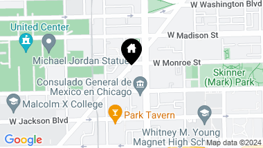 Map of 1645 W Ogden Avenue Unit: 722, Chicago IL, 60607
