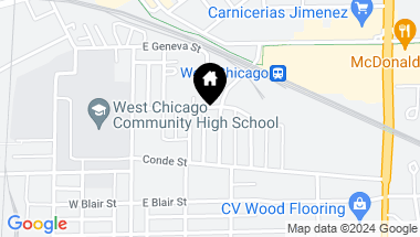 Map of 306 WILSON Avenue, WEST CHICAGO IL, 60185