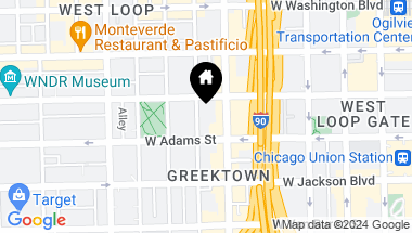 Map of 123 S Green Street Unit: 807-B, Chicago IL, 60607